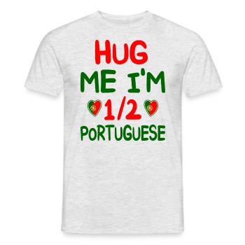 Portuguese humor I'm half Portuguese - Men's T-Shirt - heather grey - Front - AI Model Male 178 dark (178cm)