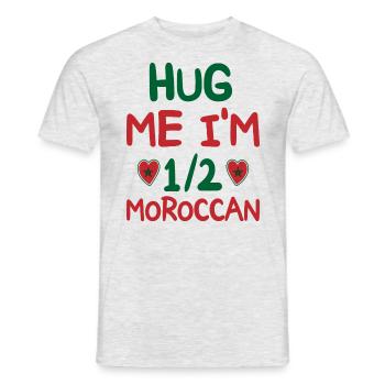 Moroccan humor I am half Moroccan - Men's T-Shirt - heather grey - Front - AI Model Male 178 dark (178cm)