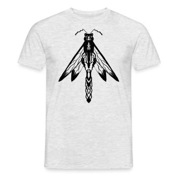 Thème des insectes 2 - T-shirt homme - gris chiné - Devant - AI Model Male 178 dark (178cm)