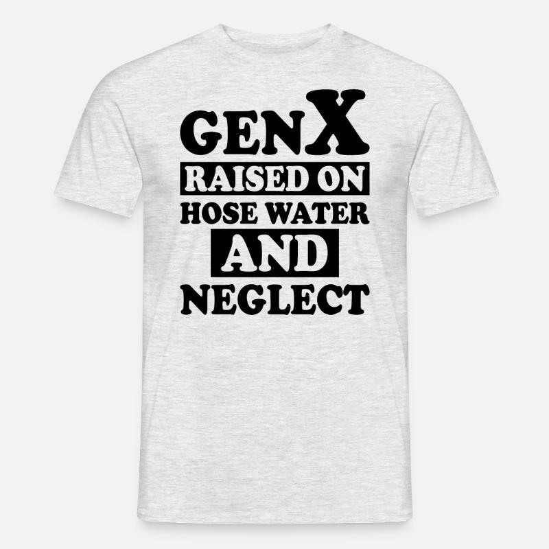 Generation X Humor - Männer T-Shirt - Grau meliert