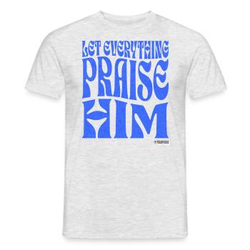 Christianity Christian Bible Verse - Men's T-Shirt - heather grey - Front - AI Model Male 178 dark (178cm)