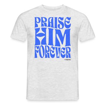 Christianity Christian Bible Verse - Men's T-Shirt - heather grey - Front - AI Model Male 178 dark (178cm)