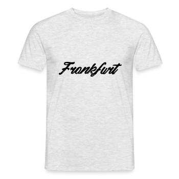 Frankfurt zeig der Welt deine Heimat - Männer T-Shirt - Grau meliert - Vorne - AI Model Male 178 dark (178cm)
