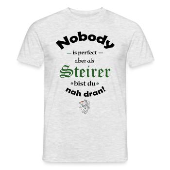 Steiermark - Männer T-Shirt - Grau meliert - Vorne - AI Model Male 178 dark (178cm)