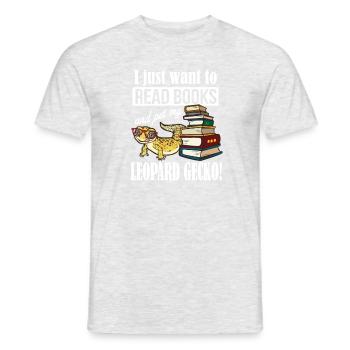 Leopard Gecko - Men's T-Shirt - heather grey - Front - AI Model Male 178 dark (178cm)