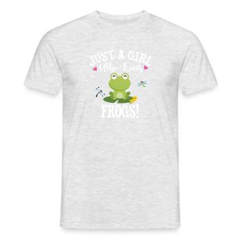 Frog - Men's T-Shirt - heather grey - Front - AI Model Male 178 dark (178cm)