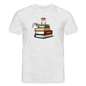 Leopard Gecko - Men's T-Shirt - heather grey - Front - AI Model Male 178 dark (178cm)