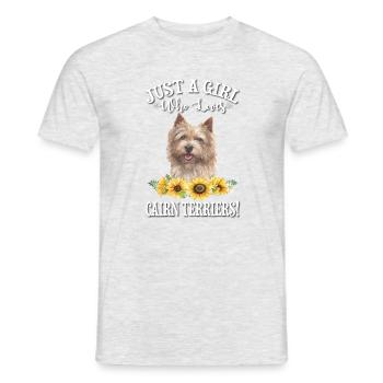 Cairn-Terrier - Männer T-Shirt - Grau meliert - Vorne - AI Model Male 178 dark (178cm)