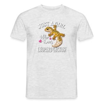 Leopardgecko - Männer T-Shirt - Grau meliert - Vorne - AI Model Male 178 dark (178cm)