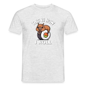 Capybara - T-shirt homme - gris chiné - Devant - AI Model Male 178 dark (178cm)