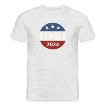 Kamala 2024 - Men's T-Shirt - heather grey - Front - AI Model Male 178 dark (178cm)