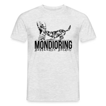 HOLLANDSE HERDER MONDIORING sport pour chiens Wilsigns - T-shirt homme - gris chiné - Devant - AI Model Male 178 dark (178cm)
