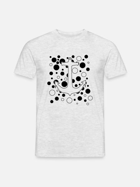 Anker - Männer T-Shirt - Grau meliert