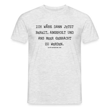 Ans Meer - Männer T-Shirt - Grau meliert - Vorne - AI Model Male 178 dark (178cm)