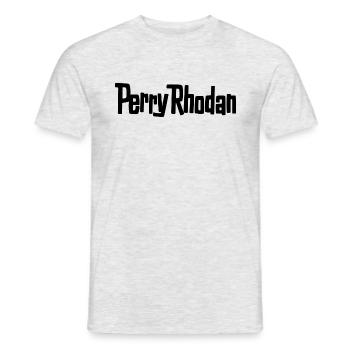 Perry Rhodan logo black - Men's T-Shirt - heather grey - Front - AI Model Male 178 dark (178cm)