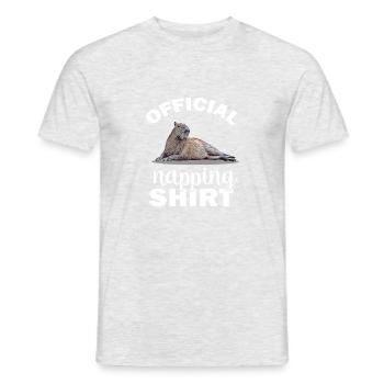 Capybara - Männer T-Shirt - Grau meliert - Vorne - AI Model Male 178 dark (178cm)