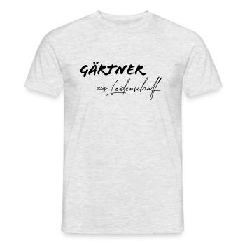 Gärtner aus Leidenschaft, Designfarbe editierbar - Männer T-Shirt - Grau meliert - Vorne - AI Model Male 178 dark (178cm)