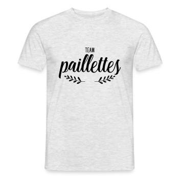 Team Sequins - Men's T-Shirt - heather grey - Front - AI Model Male 178 dark (178cm)