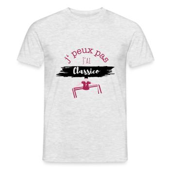 Je peux pas j'ai classico - T-shirt homme - gris chiné - Devant - AI Model Male 178 dark (178cm)