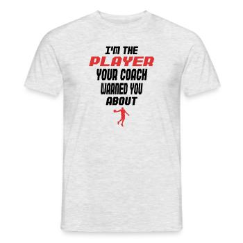 Basketball Saying Basketball Player Baller - Men's T-Shirt - heather grey - Front - AI Model Male 178 dark (178cm)