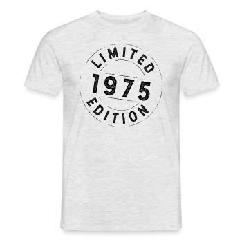 Limited Edition 1975 - Geburtstag 1975 - Männer T-Shirt - Grau meliert - Vorne - AI Model Male 178 dark (178cm)