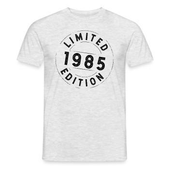 Limited Edition 1985 - Geburtstag 1985 - Männer T-Shirt - Grau meliert - Vorne - AI Model Male 178 dark (178cm)