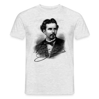 Da Kini - schwarze Edition - Männer T-Shirt - Grau meliert - Vorne - AI Model Male 178 dark (178cm)