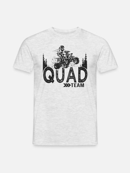 Quad team quad atv quad quad utv - Heren T-shirt - grijs gemêleerd