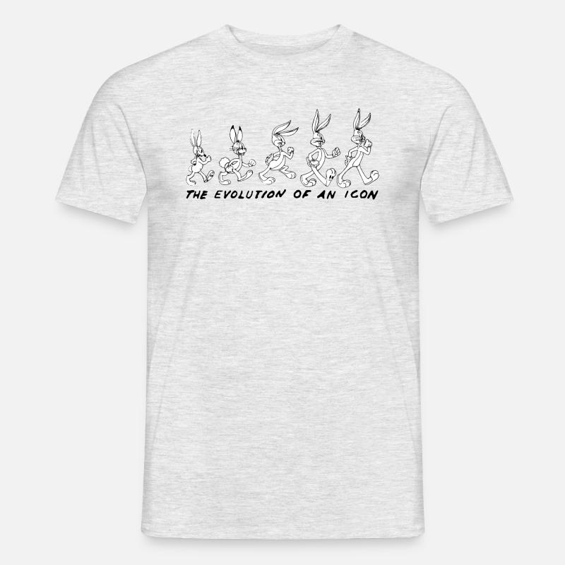 Looney Tunes Bugs Bunny Evolution - Men’s T-shirt - heather grey