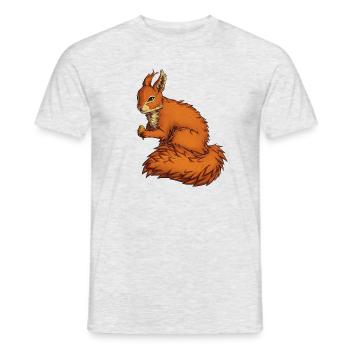 Red squirrel - Men's T-Shirt - heather grey - Front - AI Model Male 178 dark (178cm)