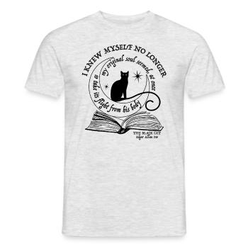Le dessin du chat de Poe - T-shirt homme - gris chiné - Devant - AI Model Male 178 dark (178cm)
