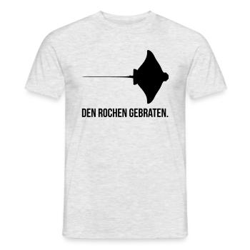 Gebratener Rochen - Männer T-Shirt - Grau meliert - Vorne - AI Model Male 178 dark (178cm)