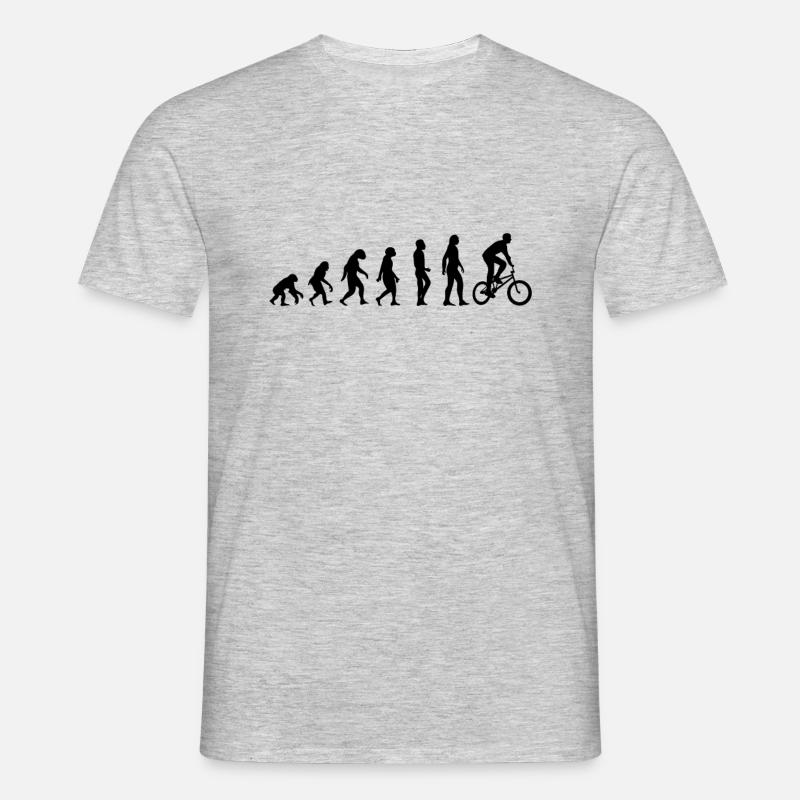 Cycling evolution - Men's T-Shirt - heather grey
