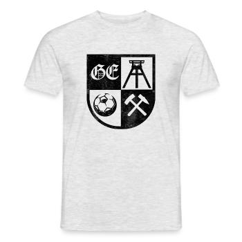 Armoiries de Gelsenkirchen - T-shirt homme - gris chiné - Devant - AI Model Male 178 dark (178cm)