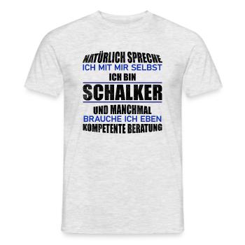 Schalker Beratung Geschenkidee - Männer T-Shirt - Grau meliert - Vorne - AI Model Male 178 dark (178cm)