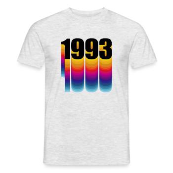 1993 Fødselsår - Mænd T-shirt - grå meleret - Foran - AI Model Male 178 dark (178cm)