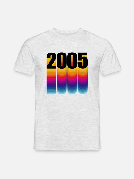Naissance 2005 Année de naissance - T-shirt homme - gris chiné