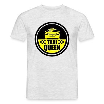 Taxi Königin - Taxi Queen - Men's T-Shirt - heather grey - Front - AI Model Male 178 dark (178cm)