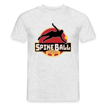 Farbe änderbar-Roundnet Spikeball Spikeballspieler - Männer T-Shirt - Grau meliert - Vorne - AI Model Male 178 dark (178cm)