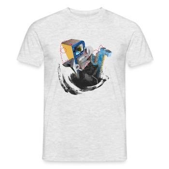 Parkour - Men's T-Shirt - heather grey - Front - AI Model Male 178 dark (178cm)