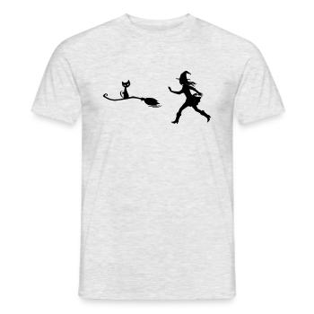 Dieb - Männer T-Shirt - Grau meliert - Vorne - AI Model Male 178 dark (178cm)