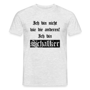 Ich bin Schalker Gelsenkirchen Geschenkidee - Männer T-Shirt - Grau meliert - Vorne - AI Model Male 178 dark (178cm)