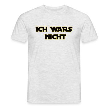 Ich Wars Nicht Geschenkidee - Männer T-Shirt - Grau meliert - Vorne - AI Model Male 178 dark (178cm)