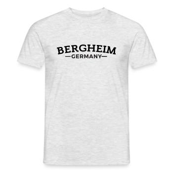 Bergheim L’idée cadeau de ma ville natale - T-shirt homme - gris chiné - Devant - AI Model Male 178 dark (178cm)