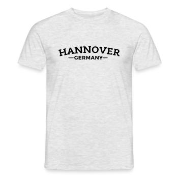 Hanovre L’idée cadeau de ma ville natale - T-shirt homme - gris chiné - Devant - AI Model Male 178 dark (178cm)
