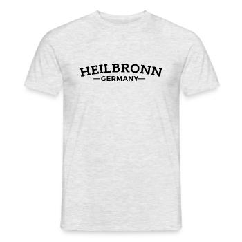 Heilbronn Mon idée cadeau de ville natale - T-shirt homme - gris chiné - Devant - AI Model Male 178 dark (178cm)