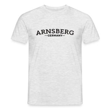 Arnsberg Germany Geschenkidee - Männer T-Shirt - Grau meliert - Vorne - AI Model Male 178 dark (178cm)