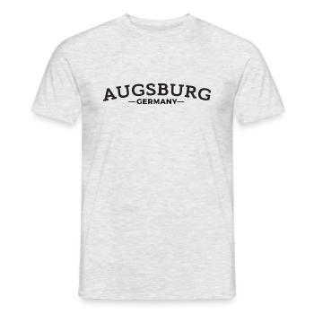 Augsburg Meine Stadt Geschenkidee - Männer T-Shirt - Grau meliert - Vorne - AI Model Male 178 dark (178cm)
