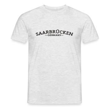 Saarbrücken Germany home gift idea - Men's T-Shirt - heather grey - Front - AI Model Male 178 dark (178cm)