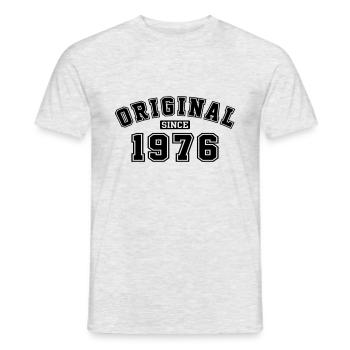 Original Since 1976 College Style - Men's T-Shirt - heather grey - Front - AI Model Male 178 dark (178cm)